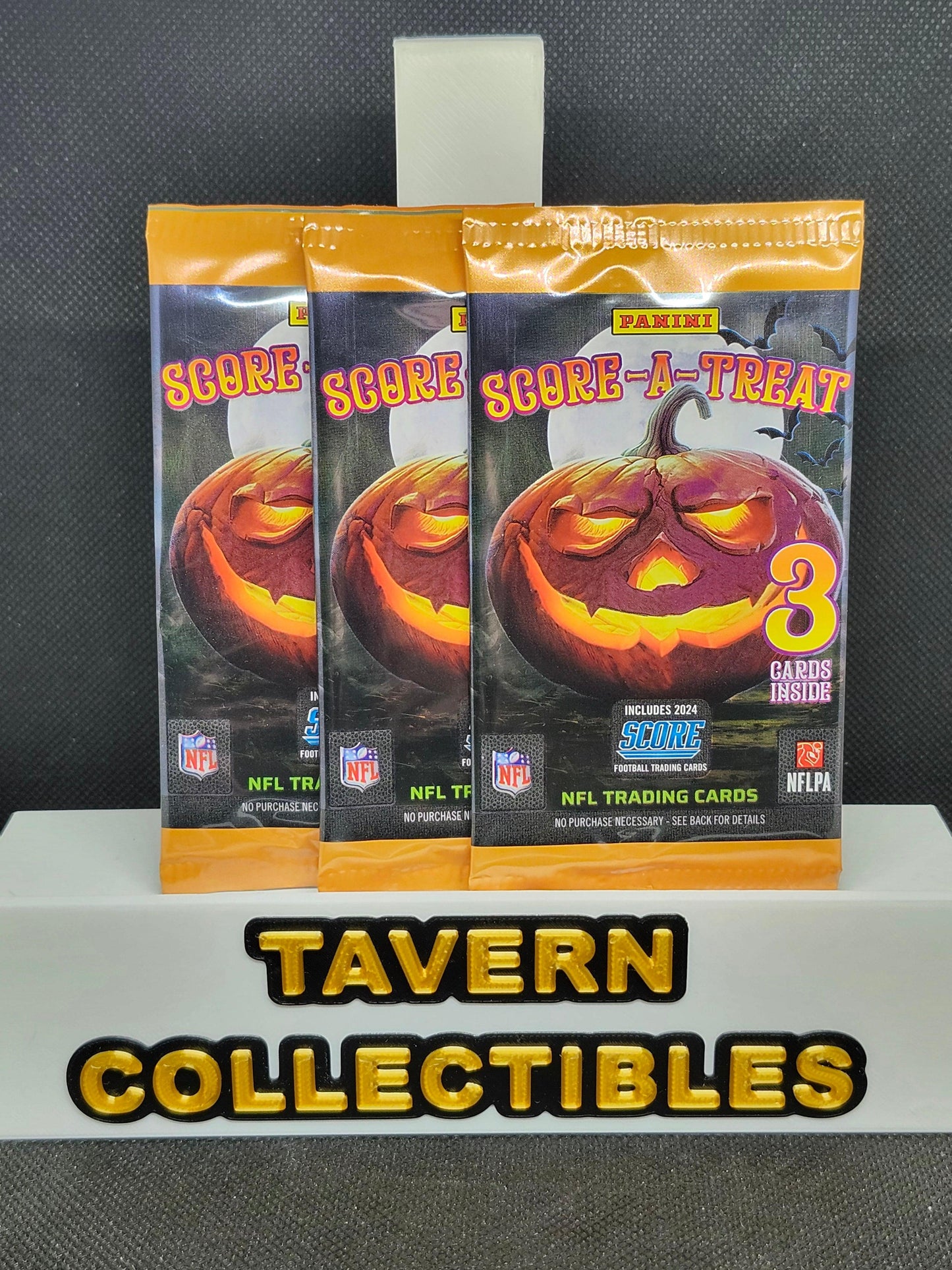 2024 Panini Score-A-Treat NFL Football 3 Sealed Packs | Halloween Exclusive - Tavern Collectibles