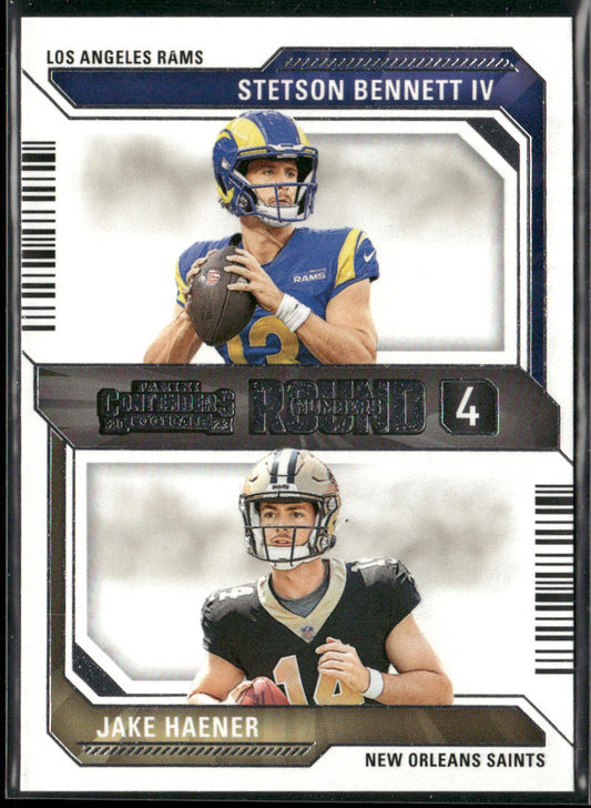 Stetson Bennett IV / Jake Haener 2023 Panini Contenders Round Numbers #20