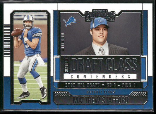 Matthew Stafford 2023 Panini Contenders Historic Draft Class Contenders #HDC-MS