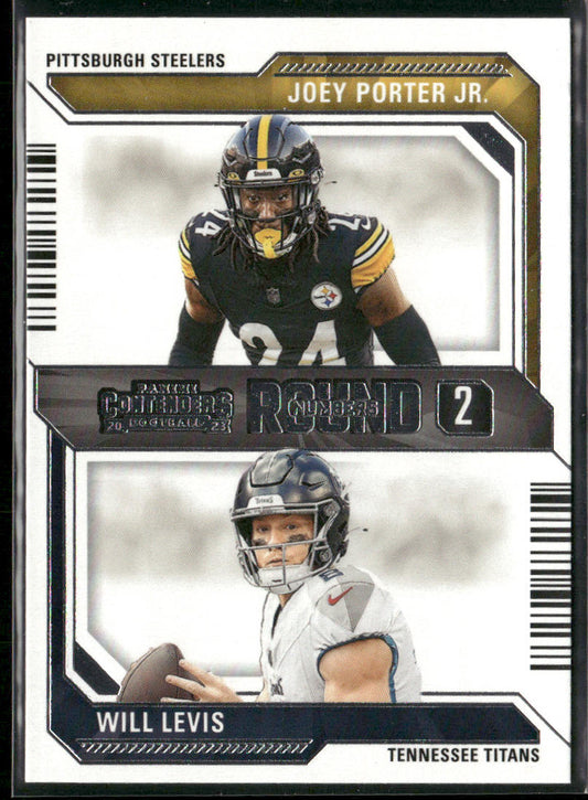 Joey Porter Jr. / Will Levis 2023 Panini Contenders Round Numbers #10