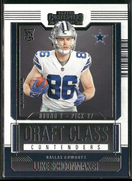 Luke Schoonmaker 2023 Panini Contenders Draft Class Contenders #16 Cowboys