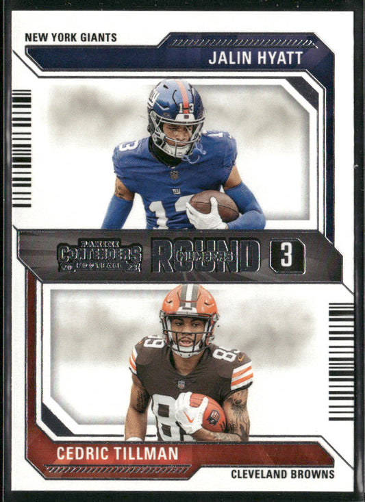 Jalin Hyatt / Cedric Tillman 2023 Panini Contenders Round Numbers #15