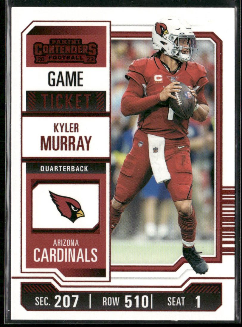 Kyler Murray 2023 Panini Contenders Game Ticket Red #3 Arizona Cardinals