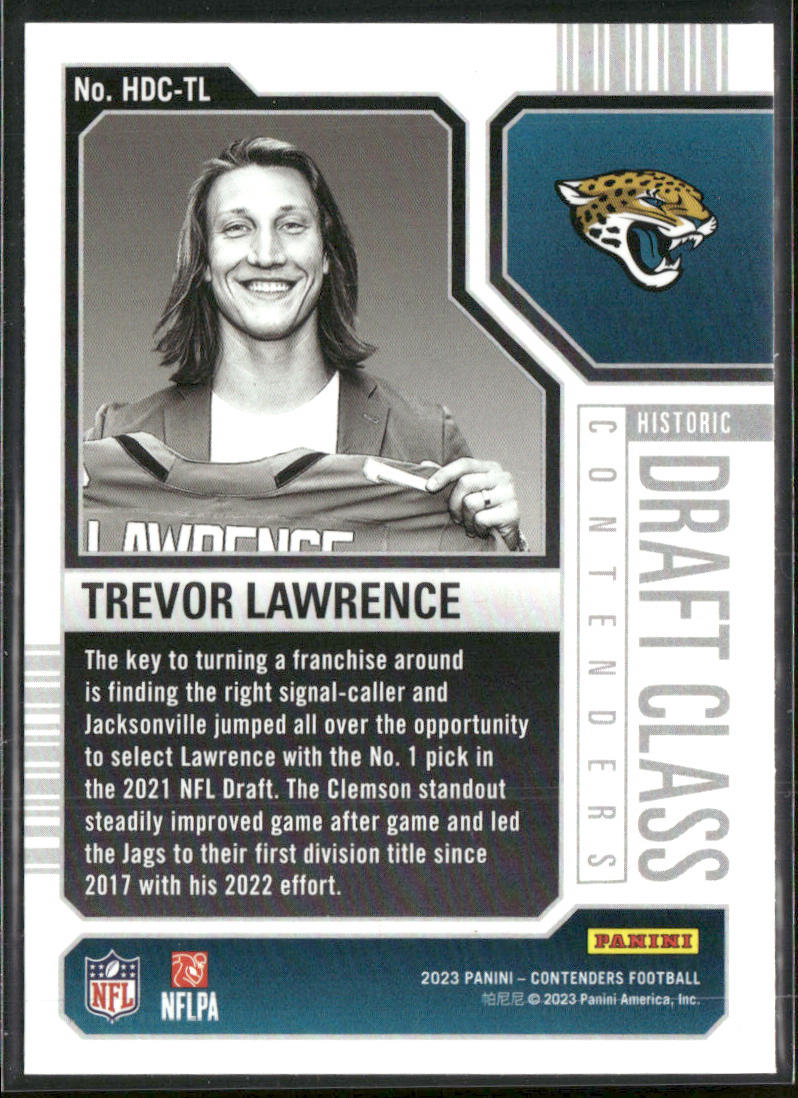Trevor Lawrence 2023 Panini Contenders Draft Class Contenders Red #HDC-TL