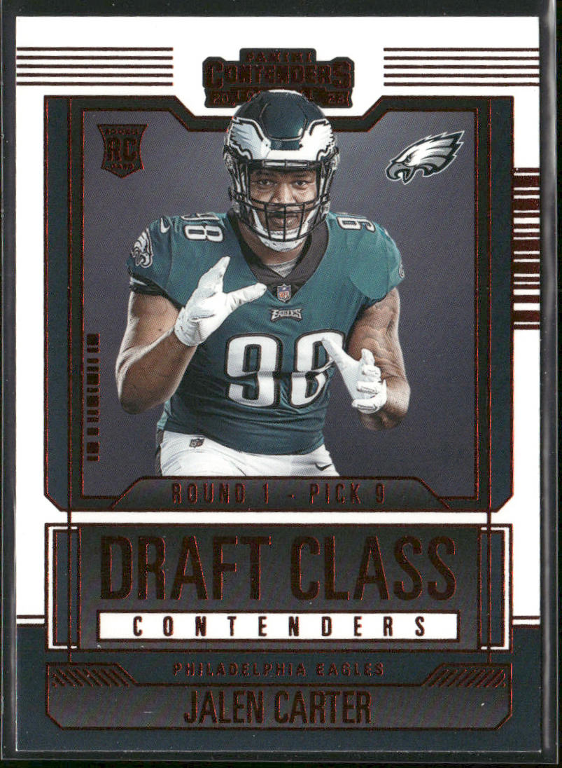 Jalen Carter 2023 Panini Contenders Draft Class Contenders Red #11 Eagles