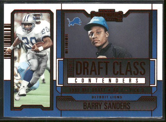 Barry Sanders 2023 Panini Contenders Draft Class Contenders Red #HDC-BSA