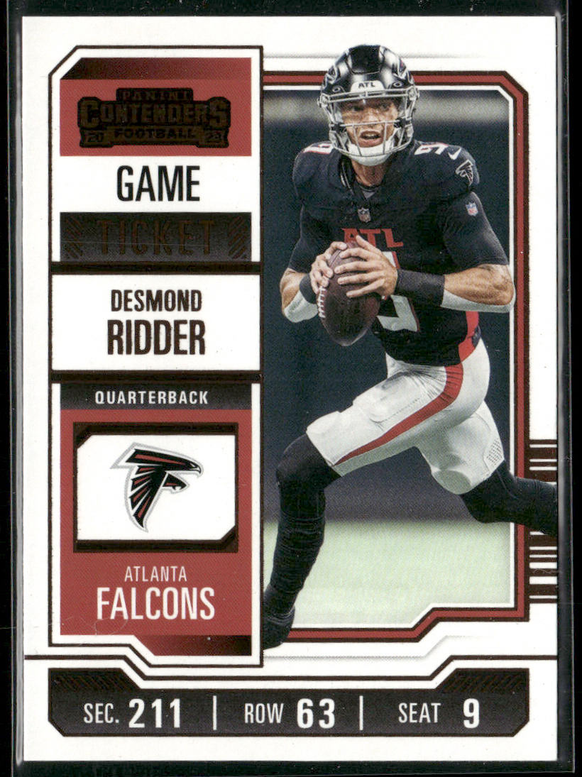 Desmond Ridder 2023 Panini Contenders Game Ticket Bronze #4 Atlanta Falcons