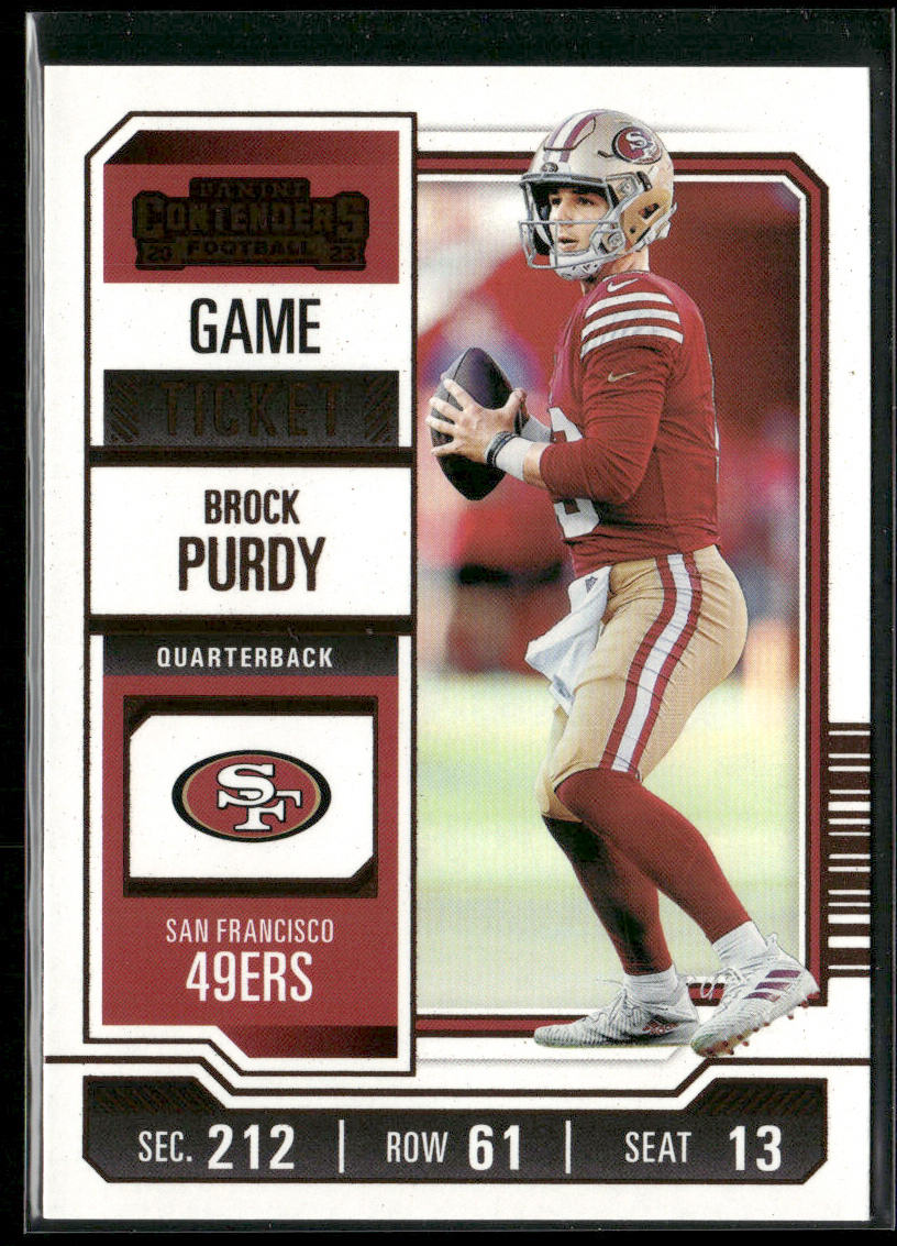 Brock Purdy 2023 Panini Contenders Game Ticket Bronze #86 San Francisco 49ers