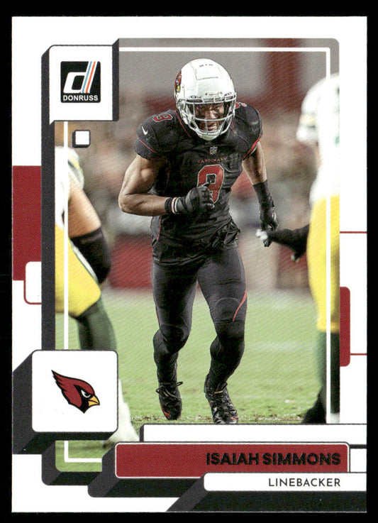 Isaiah Simmons 2022 Donruss #9 Arizona Cardinals