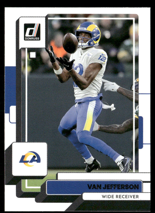 Van Jefferson 2022 Donruss #13 Los Angeles Rams