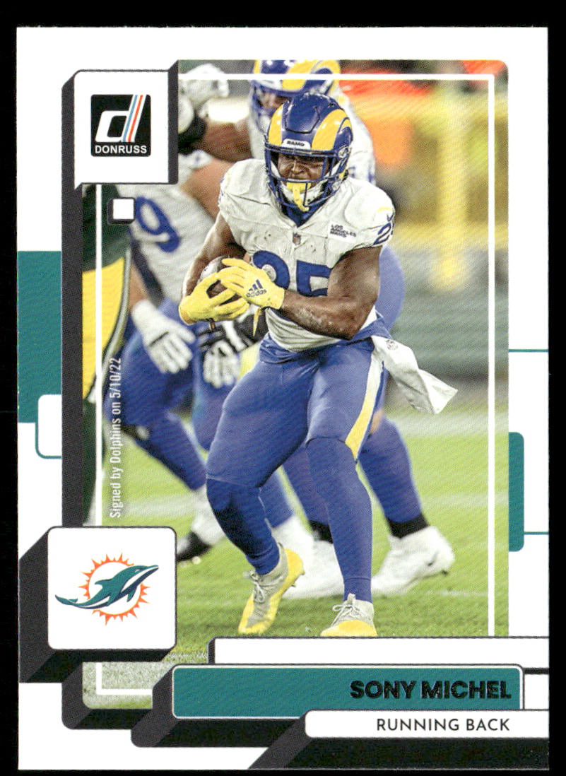 Sony Michel 2022 Donruss #16 Miami Dolphins