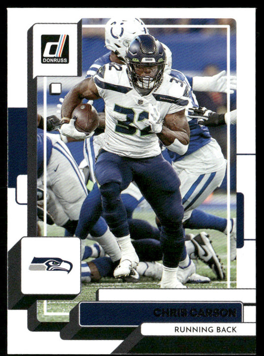 Chris Carson 2022 Donruss #33 Seattle Seahawks