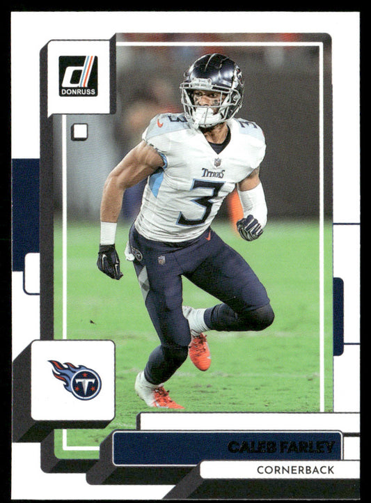 Caleb Farley 2022 Donruss #67 Tennessee Titans