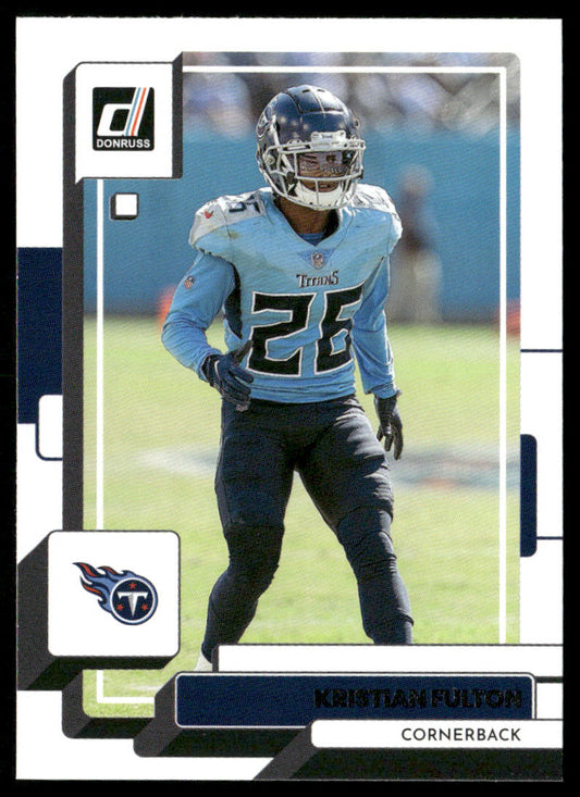 Kristian Fulton 2022 Donruss #73 Tennessee Titans