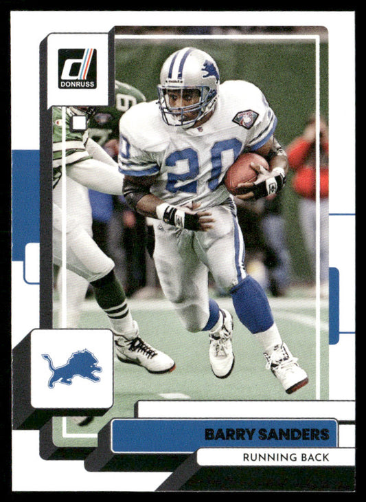Barry Sanders 2020 Donruss #102 Detroit Lions