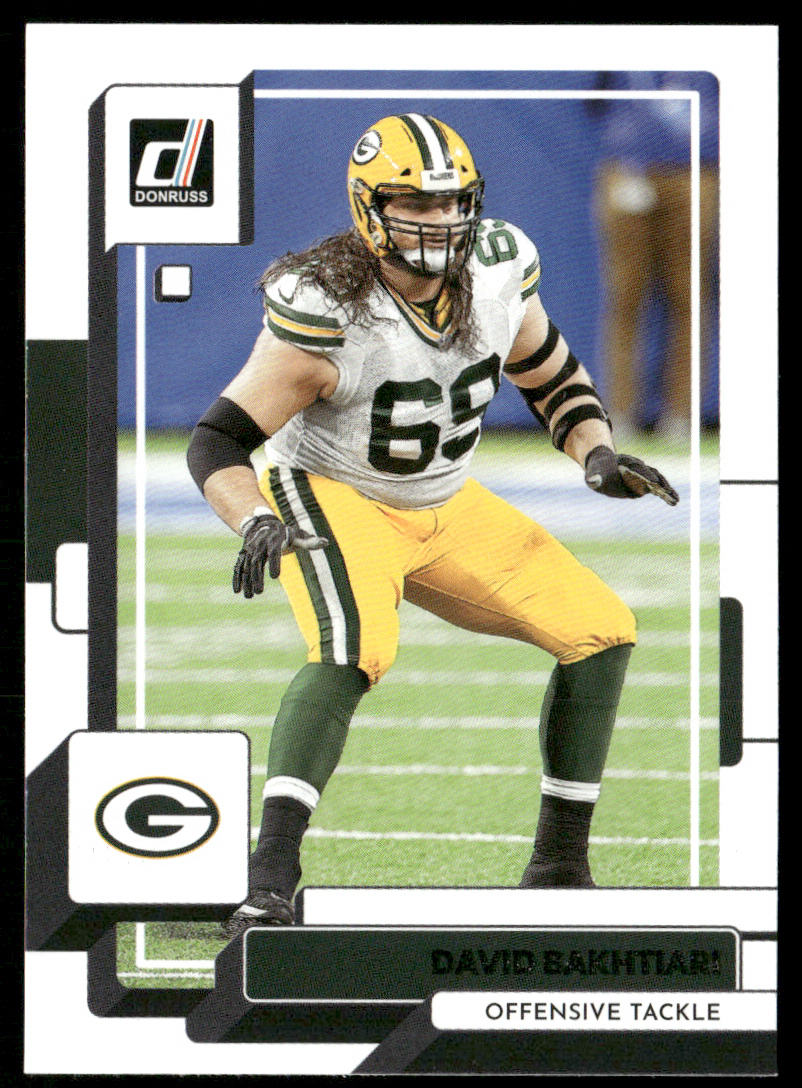 David Bakhtiari 2022 Donruss #96 Green Bay Packers