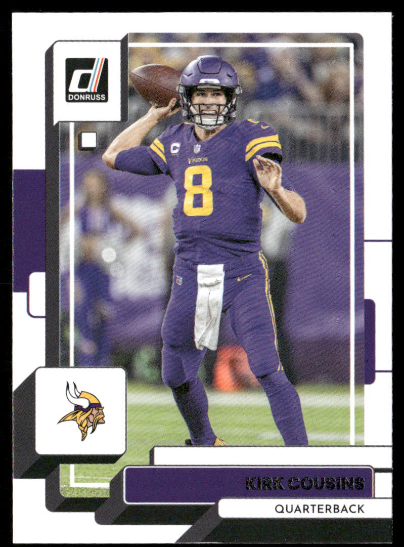 Kirk Cousins 2022 Donruss #106 Minnesota Vikings