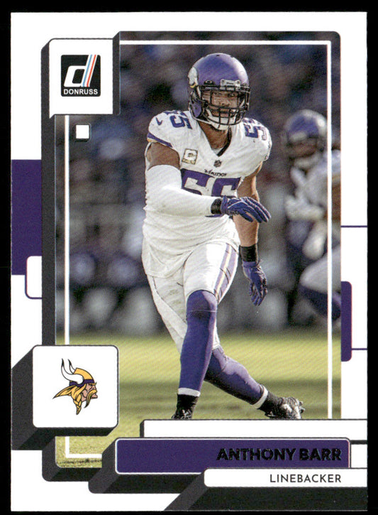 Anthony Barr 2022 Donruss #108 Minnesota Vikings