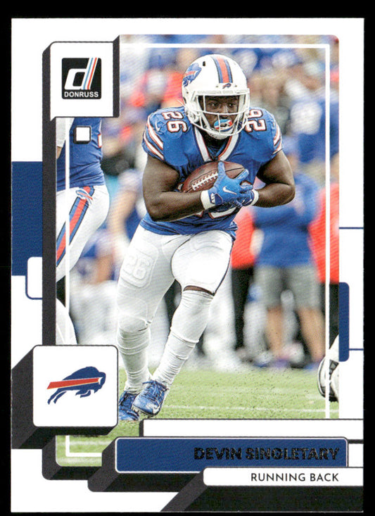 Devin Singletary 2022 Donruss #117 Buffalo Bills