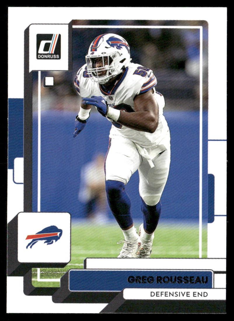 Greg Rousseau 2022 Donruss #118 Buffalo Bills