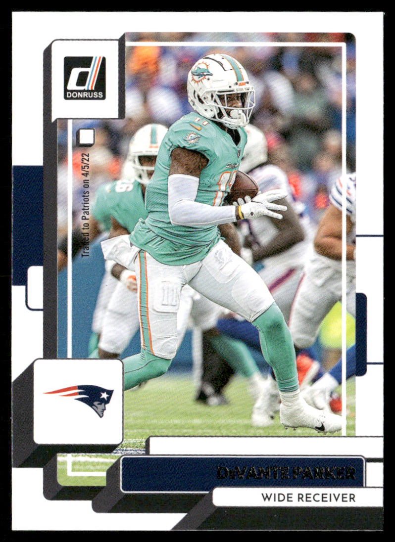 DeVante Parker 2022 Donruss #122 New England Patriots
