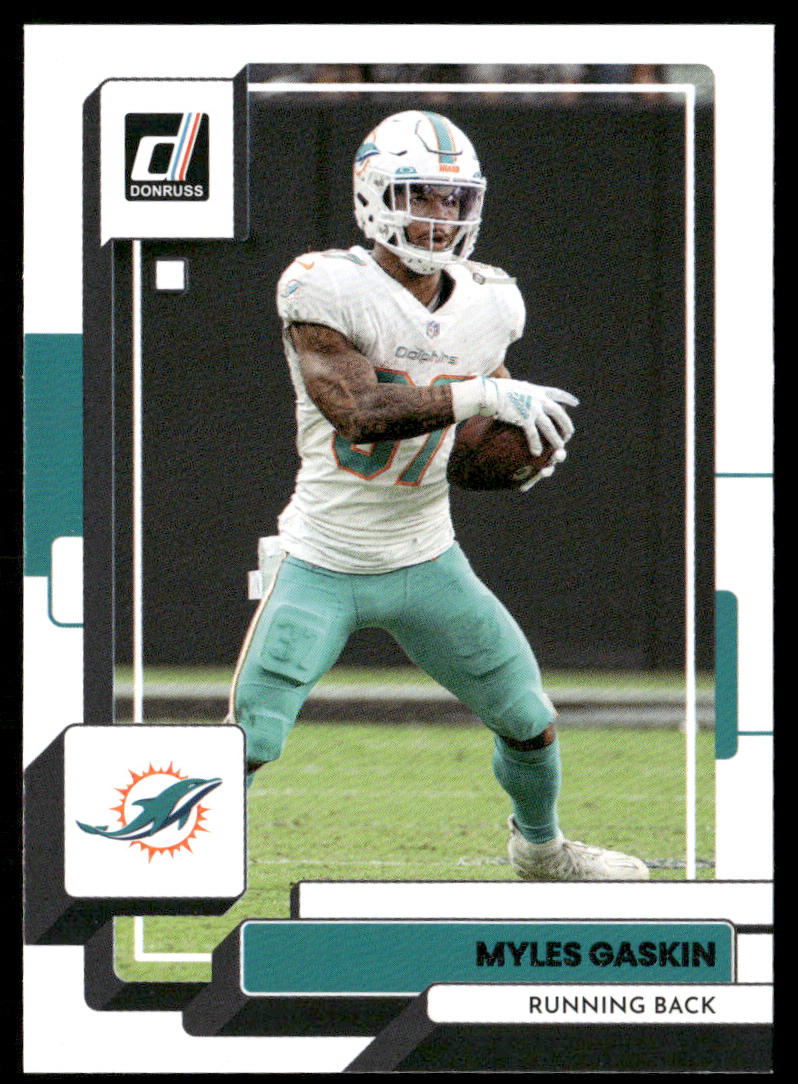 Myles Gaskin 2022 Donruss #126 Miami Dolphins