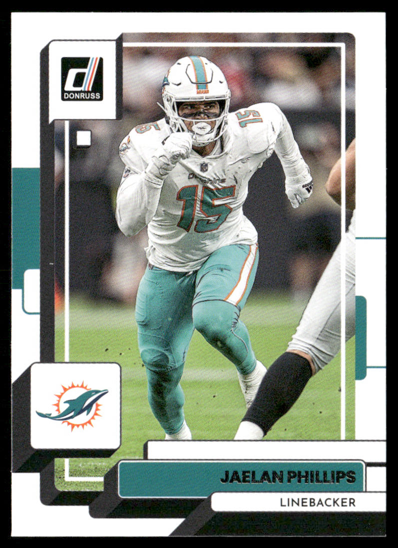 Jaelan Phillips 2022 Donruss #128 Miami Dolphins
