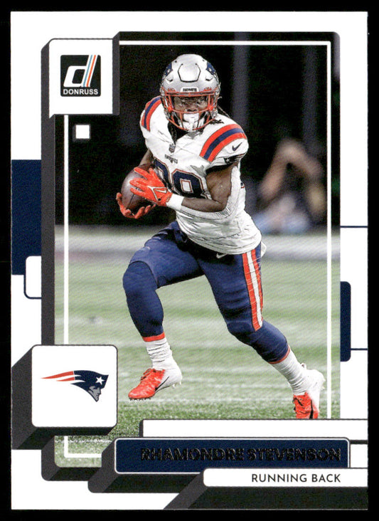Rhamondre Stevenson 2022 Donruss #136 New England Patriots
