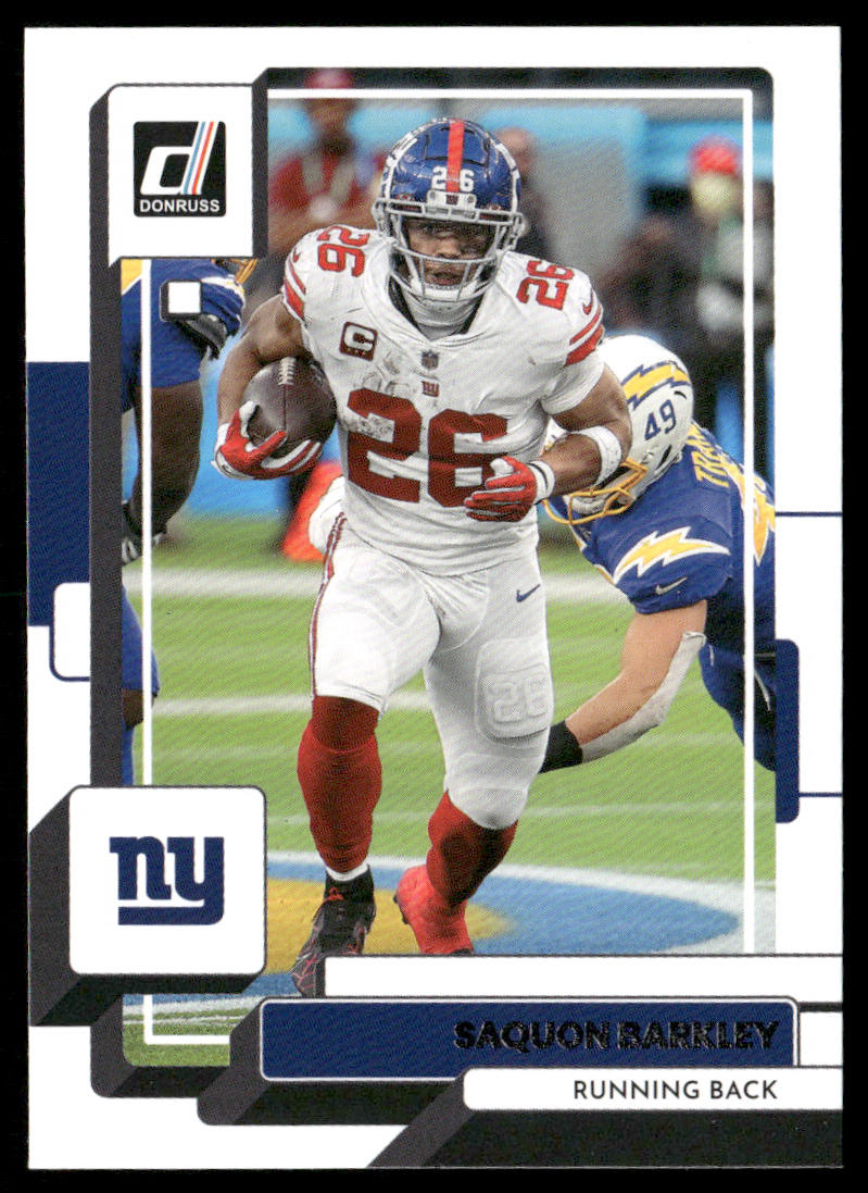 Saquon Barkley 2022 Donruss #163 New York Giants