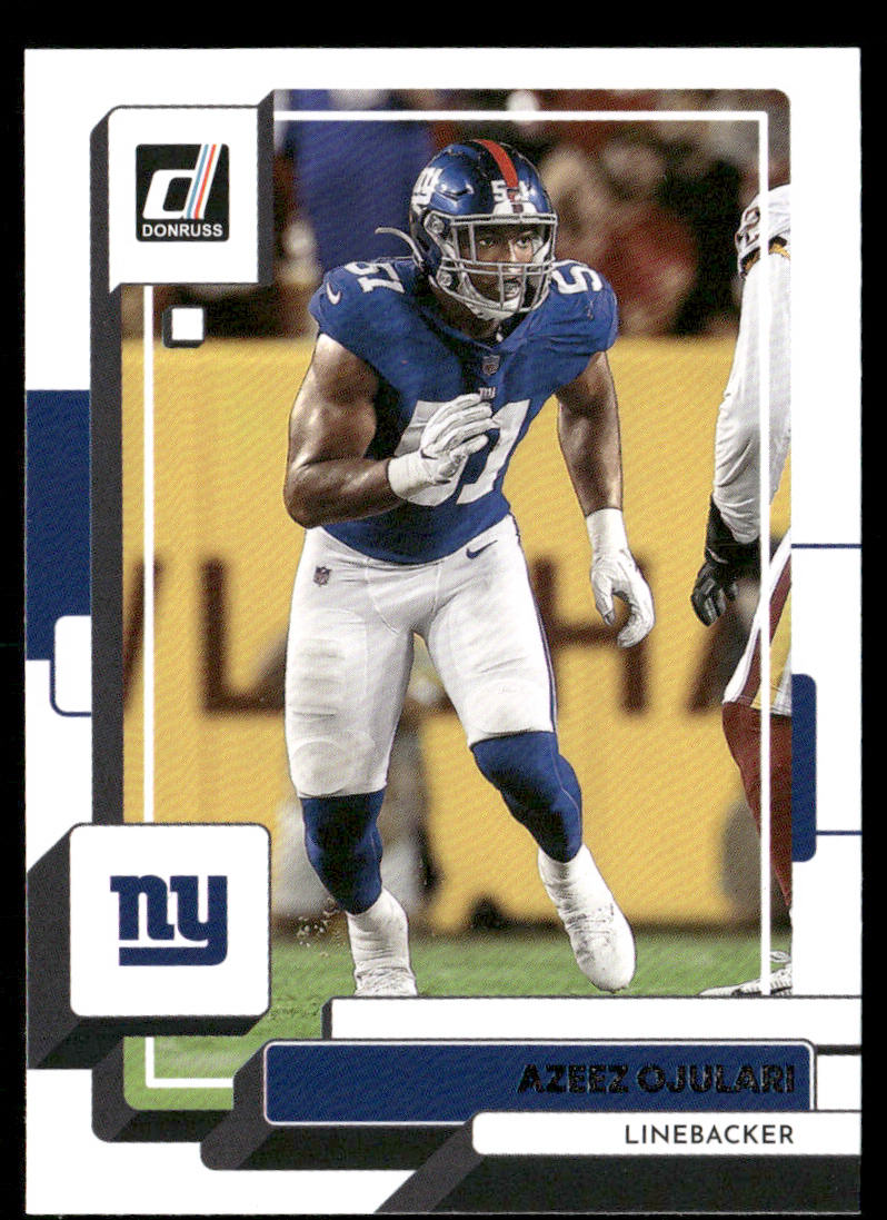 Azeez Ojulari 2022 Donruss #165 New York Giants