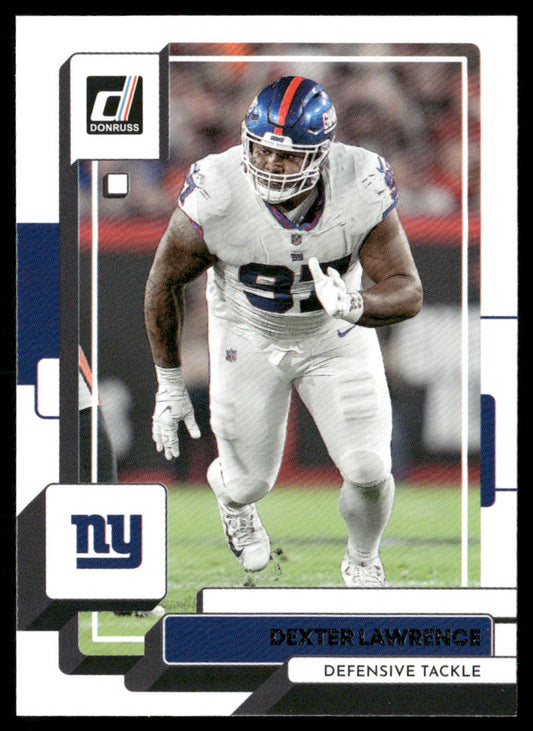 Dexter Lawrence 2022 Donruss #166 New York Giants