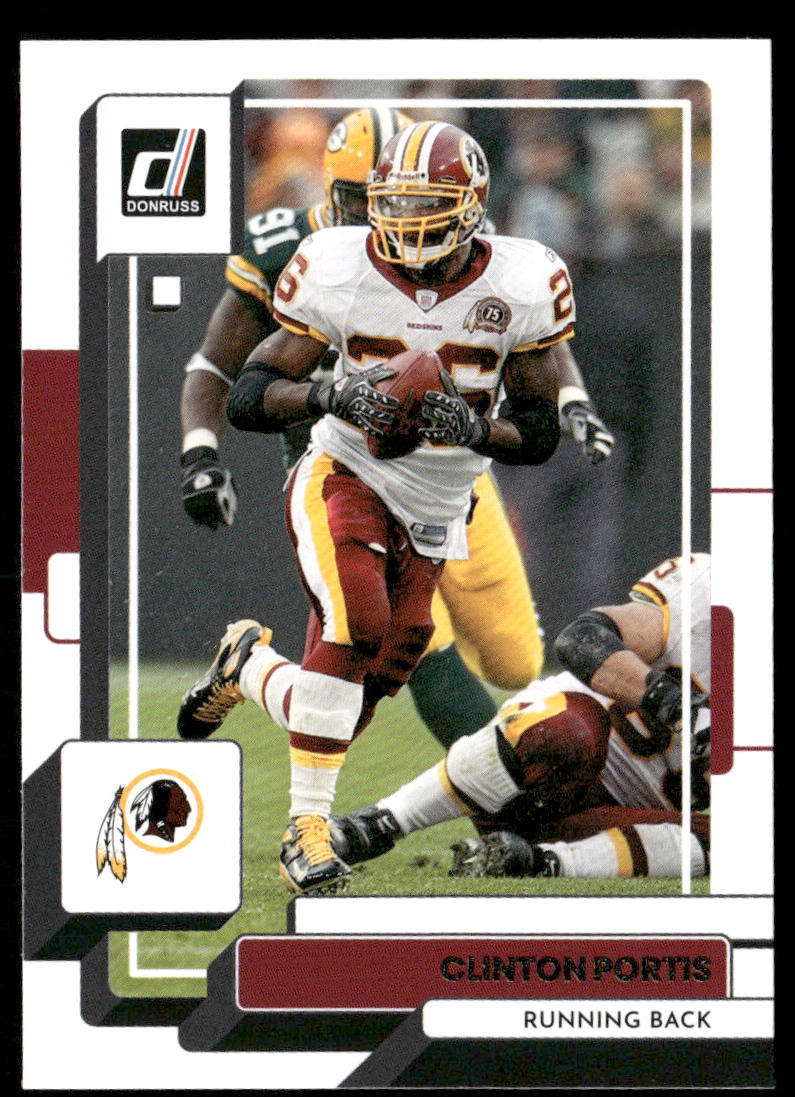 Clinton Portis 2022 Donruss #185 Washington Redskins