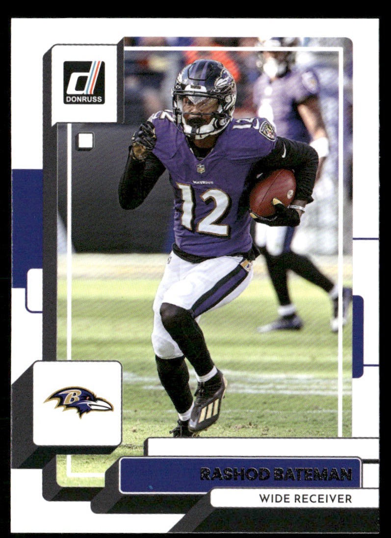 Rashod Bateman 2022 Donruss #186 Baltimore Ravens
