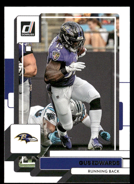 Gus Edwards 2022 Donruss #191 Baltimore Ravens