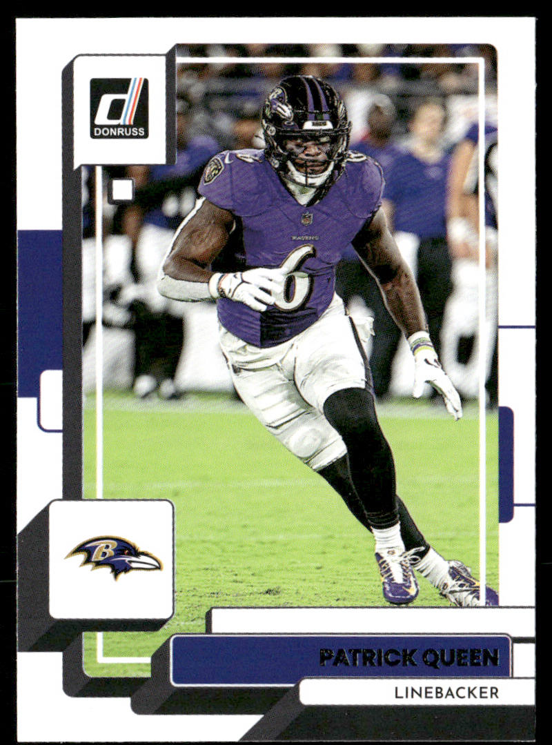 Patrick Queen 2022 Donruss #192 Baltimore Ravens