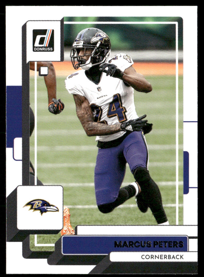 Marcus Peters 2022 Donruss #195 Baltimore Ravens