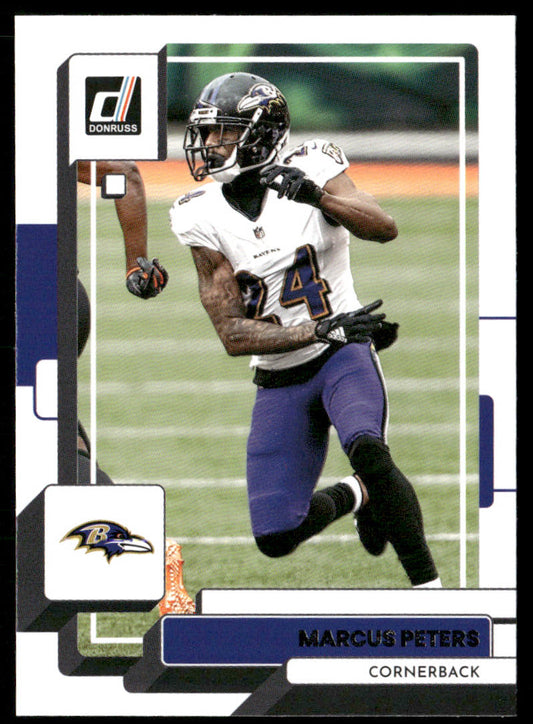 Marcus Peters 2022 Donruss #195 Baltimore Ravens