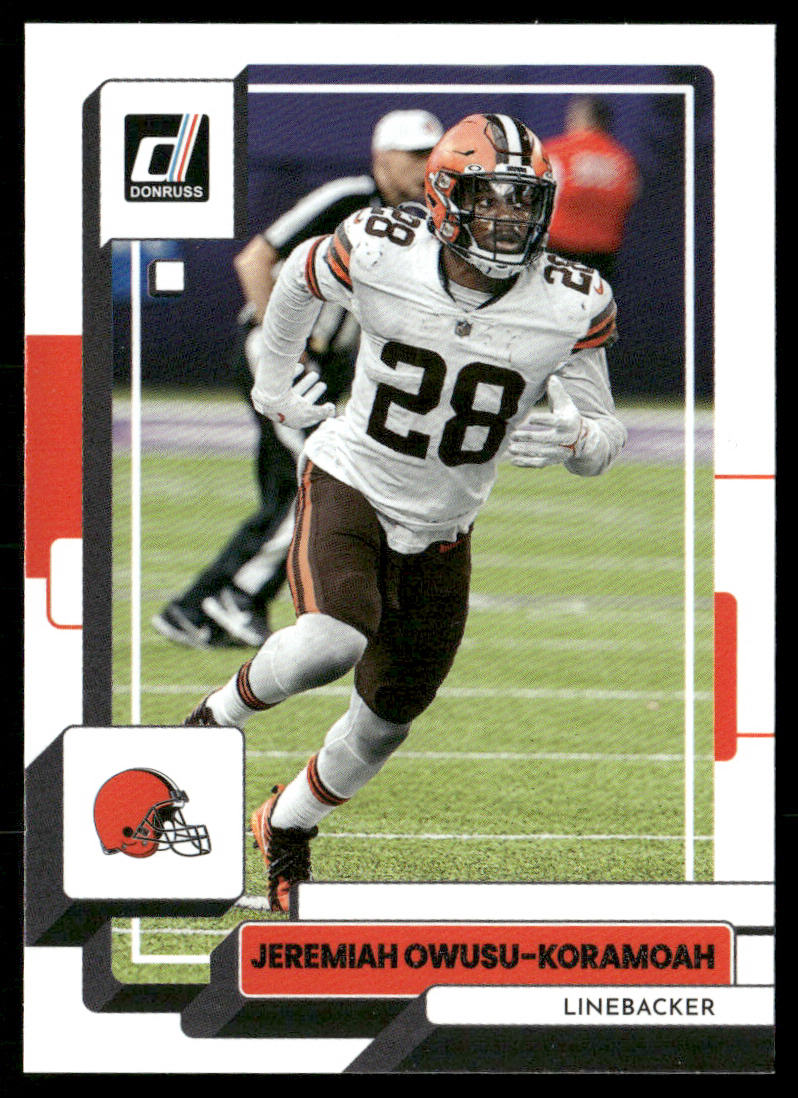Jeremiah Owusu-Koramoah 2022 Donruss #213 Cleveland Browns