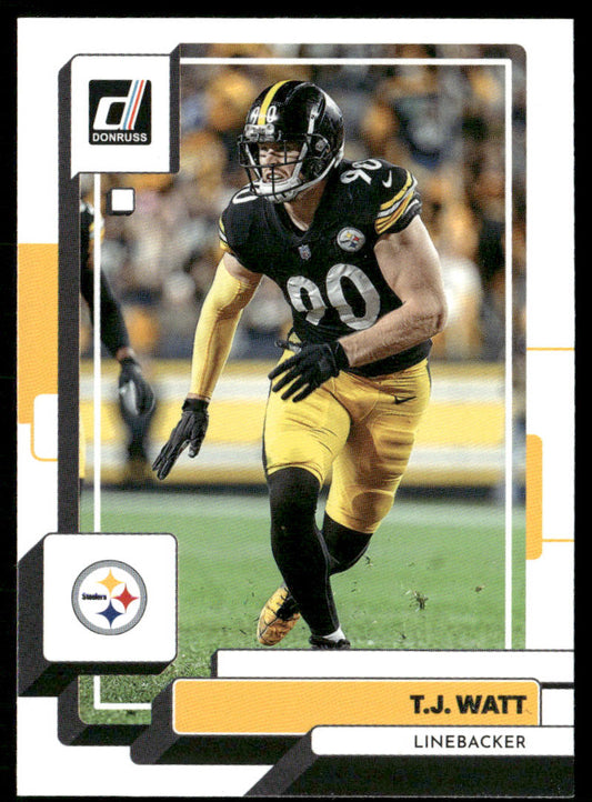 T.J. Watt 2022 Donruss #221 Pittsburgh Steelers