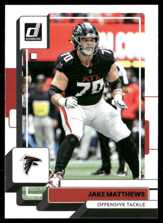 Jake Matthews 2022 Donruss #226 Atlanta Falcons