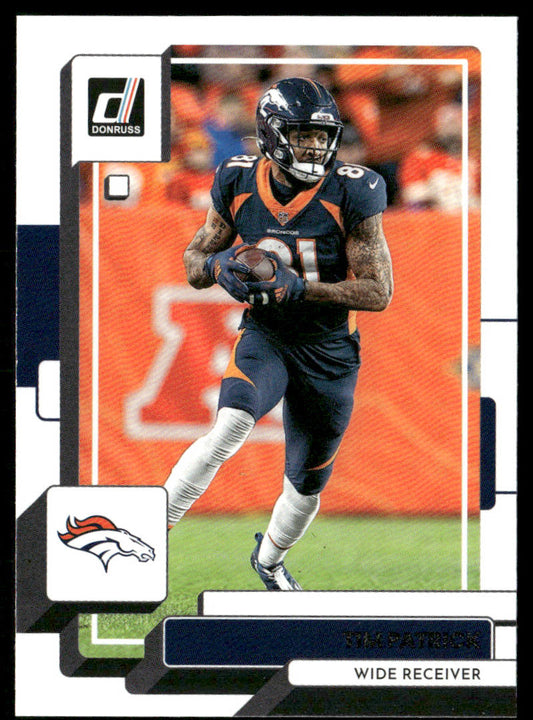 Tim Patrick 2022 Donruss #264 Denver Broncos