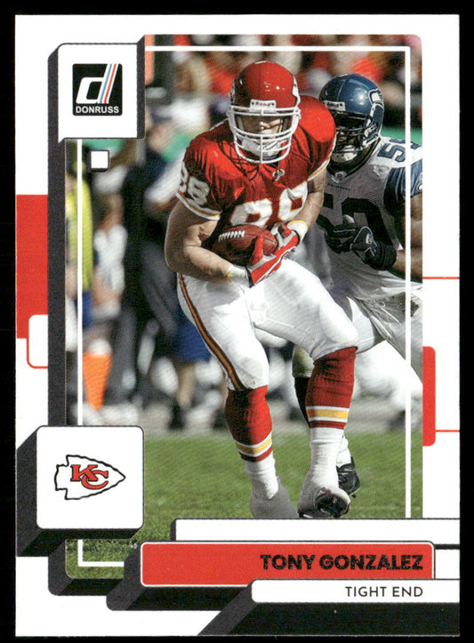 Tony Gonzalez 2022 Donruss #280 Kansas City Chiefs