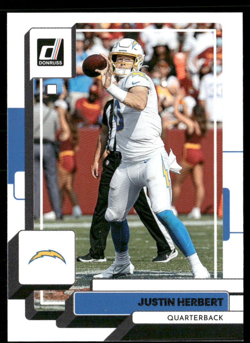 Justin Herbert 2022 Donruss #294 Los Angeles Chargers