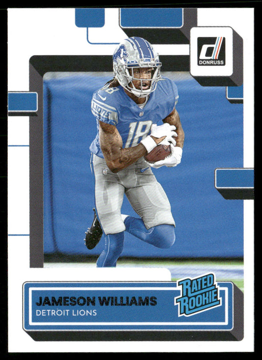Jameson Williams 2022 Donruss #308 RC Detroit Lions