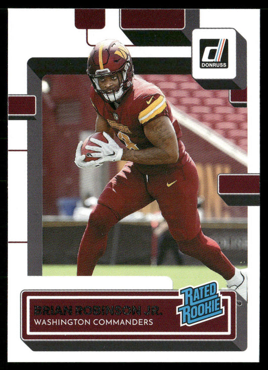 Brian Robinson Jr. 2022 Donruss #327 RC Washington Commanders