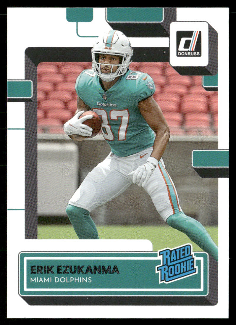 Erik Ezukanma 2022 Donruss #339 RC Miami Dolphins