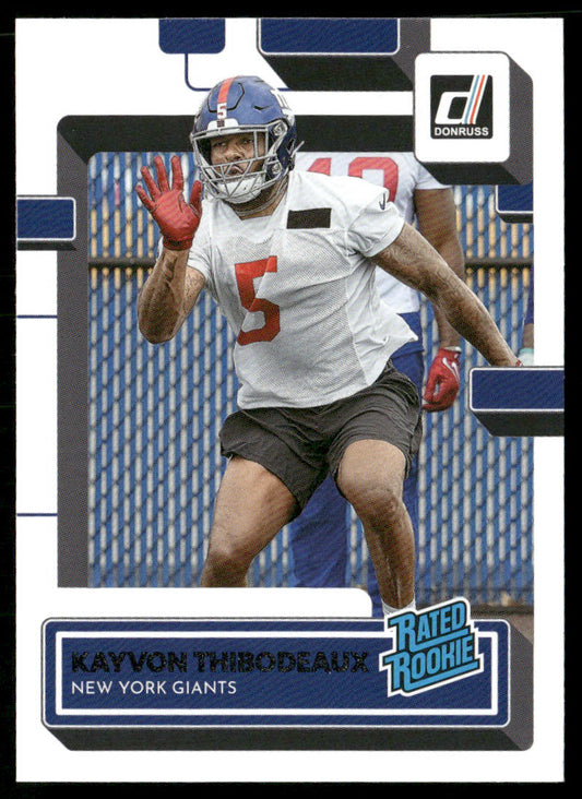 Kayvon Thibodeaux 2022 Donruss #352 RC New York Giants