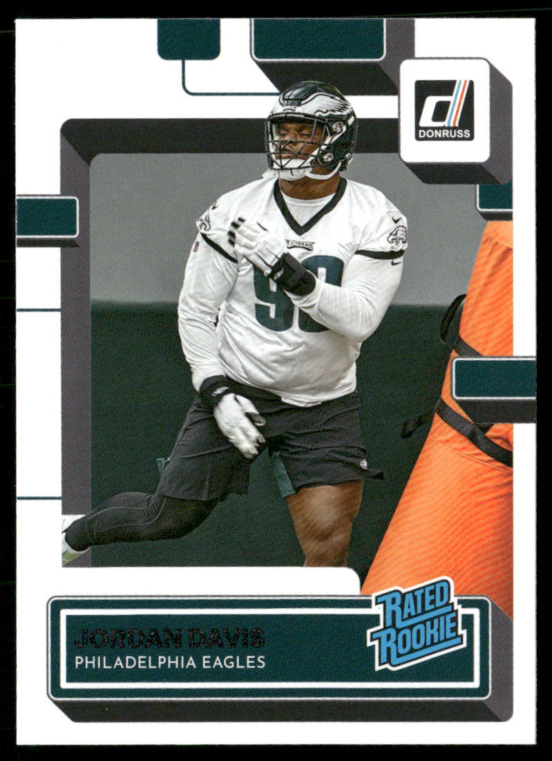Jordan Davis 2022 Donruss #353 RC Philadelphia Eagles