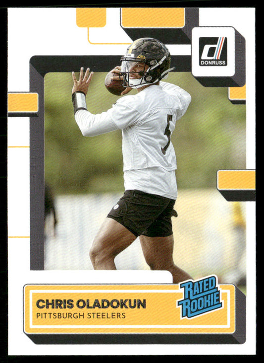 Chris Oladokun 2022 Donruss #376 RC Pittsburgh Steelers