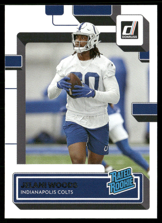 Jelani Woods 2022 Donruss #382 RC Indianapolis Colts